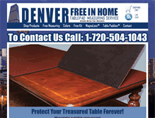 Tablet Screenshot of denvertablepads.com